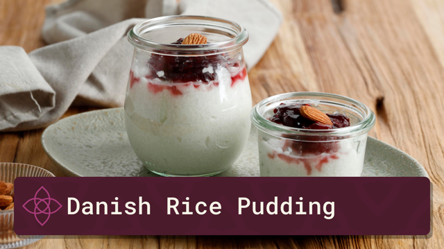 Danish Rice Pudding - RisalamandeSocial Media Image