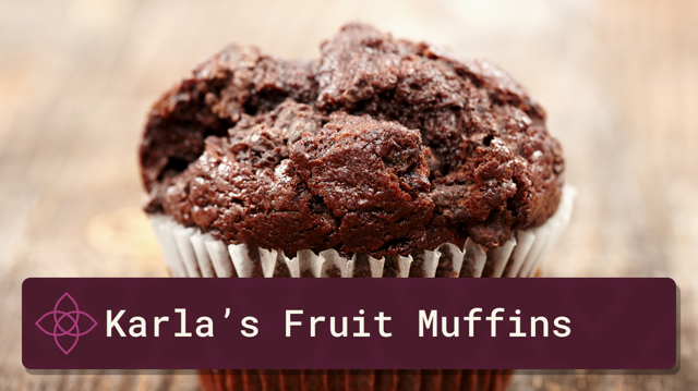 Karla’s High Protein Fruit MuffinsSocial Media Image